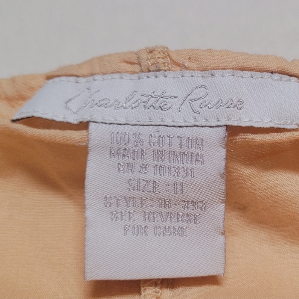 Charlotte Russe Vintage Cream Tiered Asymmetric Ruffle High Waisted Midi Skirt L - Picture 10 of 10